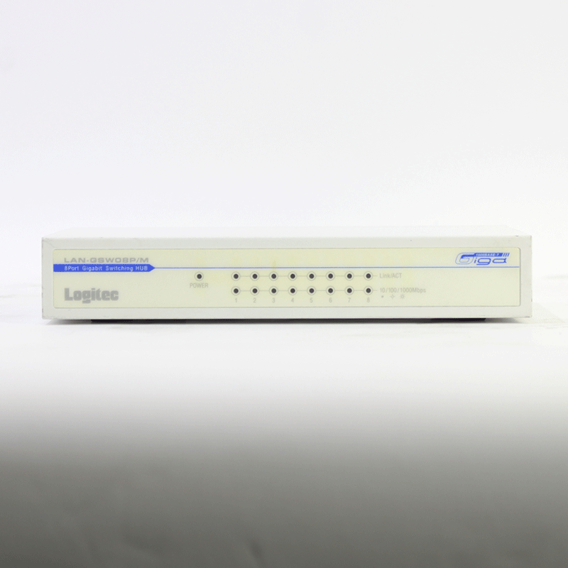 JUNK Logitec 8ポートスイッチングハブ (LAN-GSW08P/M) – NOTE STOCK