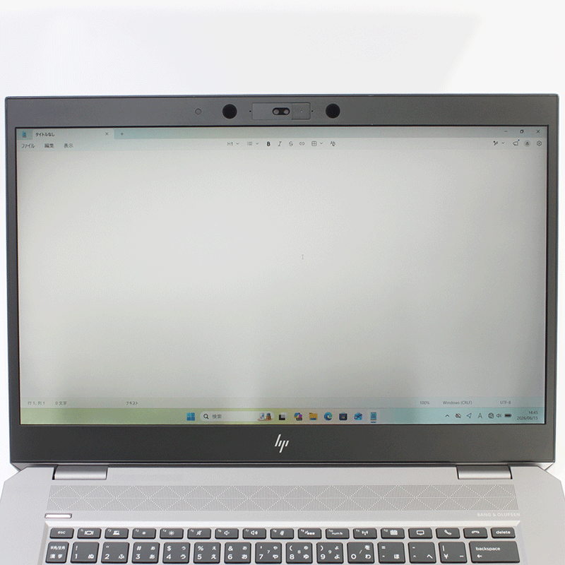 JUNK ノートパソコン HP 15.6型 フルHD ZBook Studio G5 4RG80PA#ABJ Core i7-8750H メモリ16GB SSD512GB 無線LAN Webカメラ Windows11 Pro 2018年モデル ※キーボード不良(キートップ外れ)、画面ムラ有り-thumbmail-5