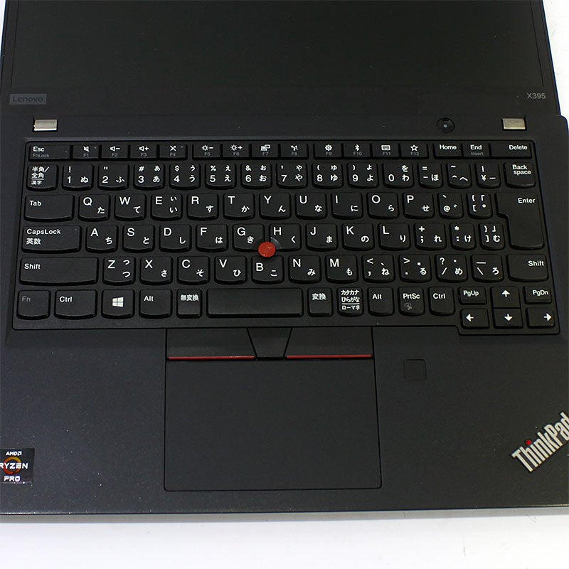 ノートパソコン Lenovo 13.3型 ThinkPad X395 20NL-A001JP Ryzen5 Pro 3500U メモリ8GB SSD256GB 無線LAN Webカメラ 指紋認証 Windows11 Pro 良品中古 PC 2019年モデル-thumbmail-3
