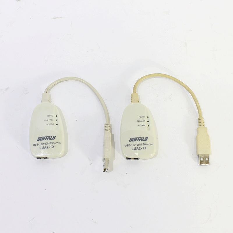 JUNK BUFFALO USB接続LANアダプタ (LUA2-TX) 2個セット