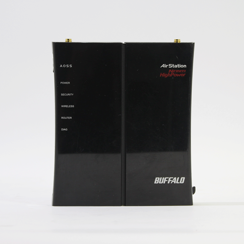 JUNK BUFFALO Wifiルーター (WHR-HP-G300N) ※ACアダプタ&無線アンテナ&縦置きスタンド無し-thumbmail-1