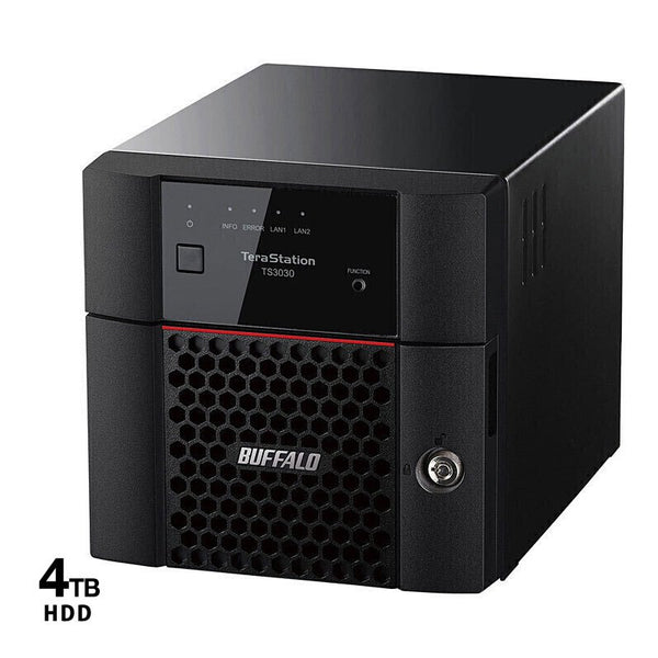 BUFFALO TeraStation テラステーション 4TB 2ドライブ (2TB×2) 法人向け NAS TS3230DN0402 JC-STAR適合 大容量ファイルサーバー