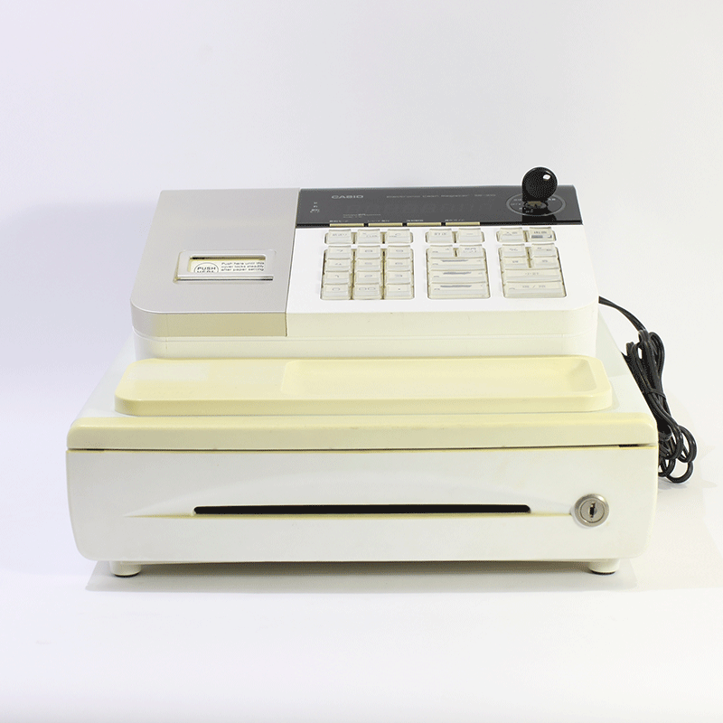 JUNK CASIO 電子レジスター (SE-S10) ※ドロア鍵無し