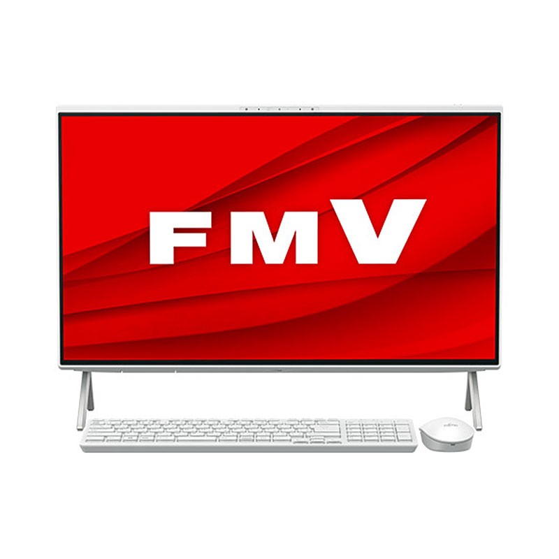 デスクトップ PC 富士通 23.8インチ フルHD 液晶一体型 ESPRIMO WF1/H3 FMVFH05001 Core i5-1240P メモリ8GB SSD512GB 無線LAN Webカメラ Windows11 Home リファビッシュ パソコン 2023年モデル