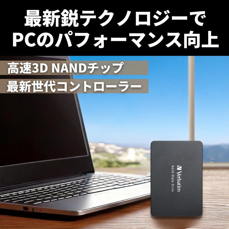 Verbatim バーベイタム 内蔵SSD 2.5 インチ SATA III 7mm Vi550