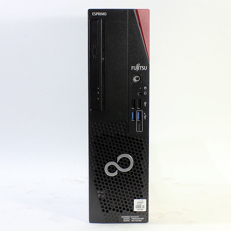 デスクトップ PC 富士通 ESPRIMO D7010/FX FMVD5001WP Core i3-10100 メモリ16GB SSD256GB DVD マルチ Windows11 Pro 良品中古 パソコン 2021年モデル