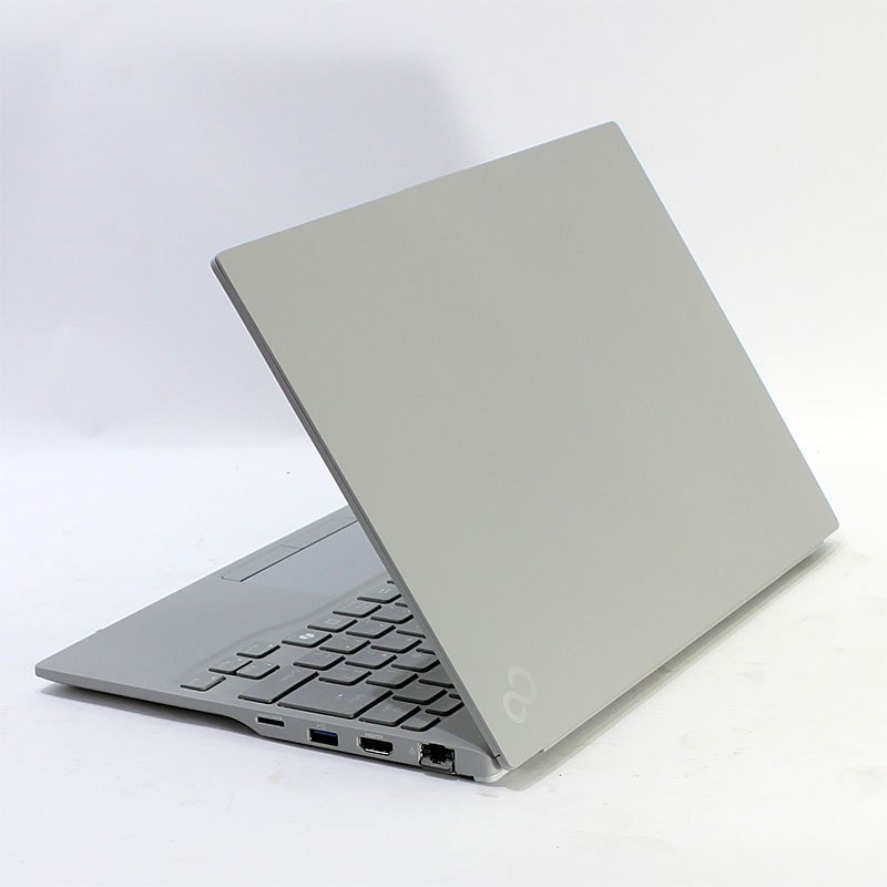 ノートパソコン 富士通 14型 WUXGA LIFEBOOK WU2/J FMVUH04002 Core i5-1235U メモリ8GB SSD256GB 無線LAN Webカメラ Windows11 Home PC フロストグレー 軽量 中古 難あり ※画面シミあり-thumbmail-5