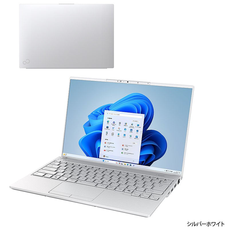 ノートパソコン 富士通 14型 WUXGA LIFEBOOK WU2/J3 FMVUH03001 Core Ultra7 155H メモリ32GB SSD1TB Wi-Fi7 Webカメラ Windows11 Home リファビッシュ PC シルバーホワイト 軽量 薄型 2024年モデル