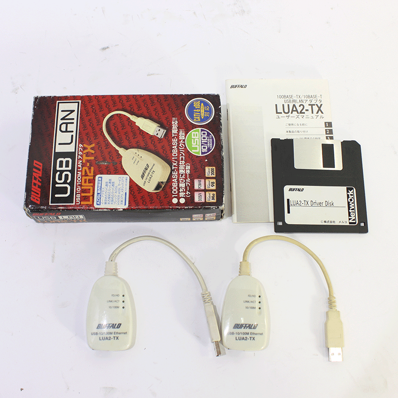 JUNK BUFFALO USB接続LANアダプタ (LUA2-TX) 2個セット